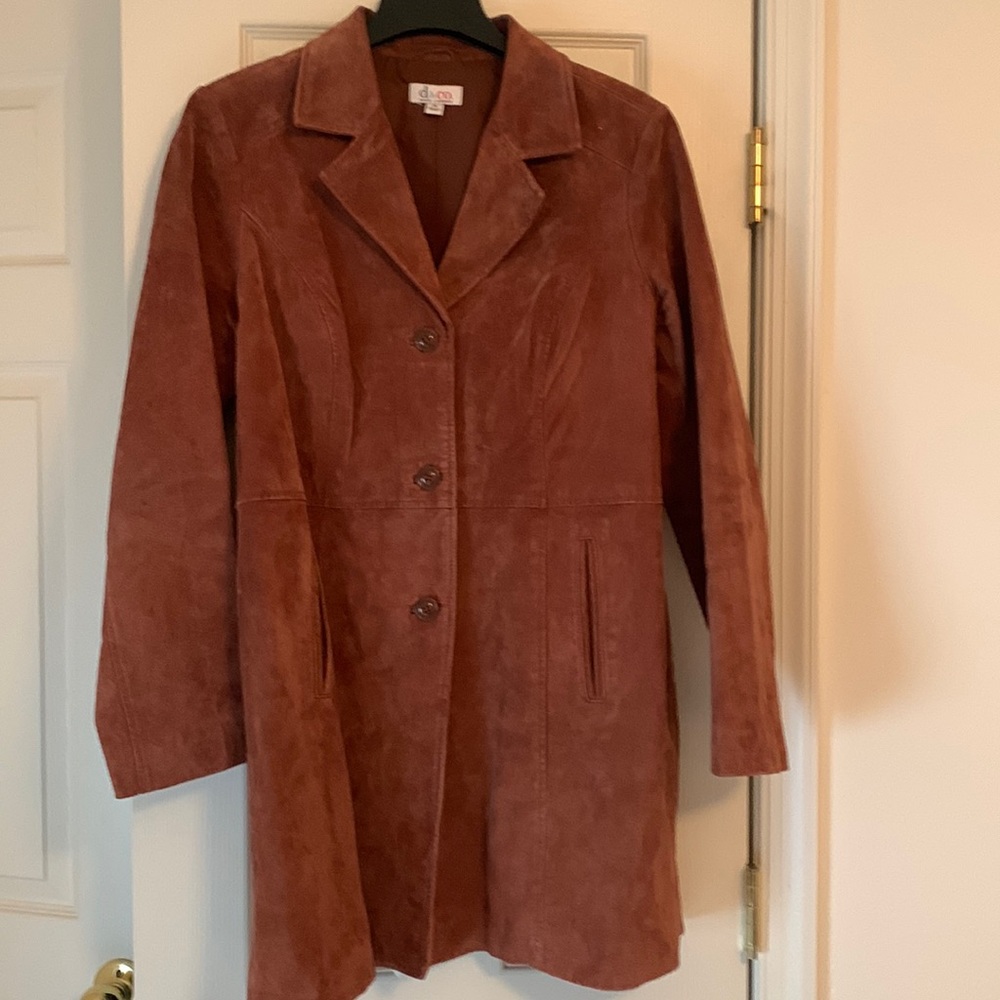 Suede 3/4 jacket.